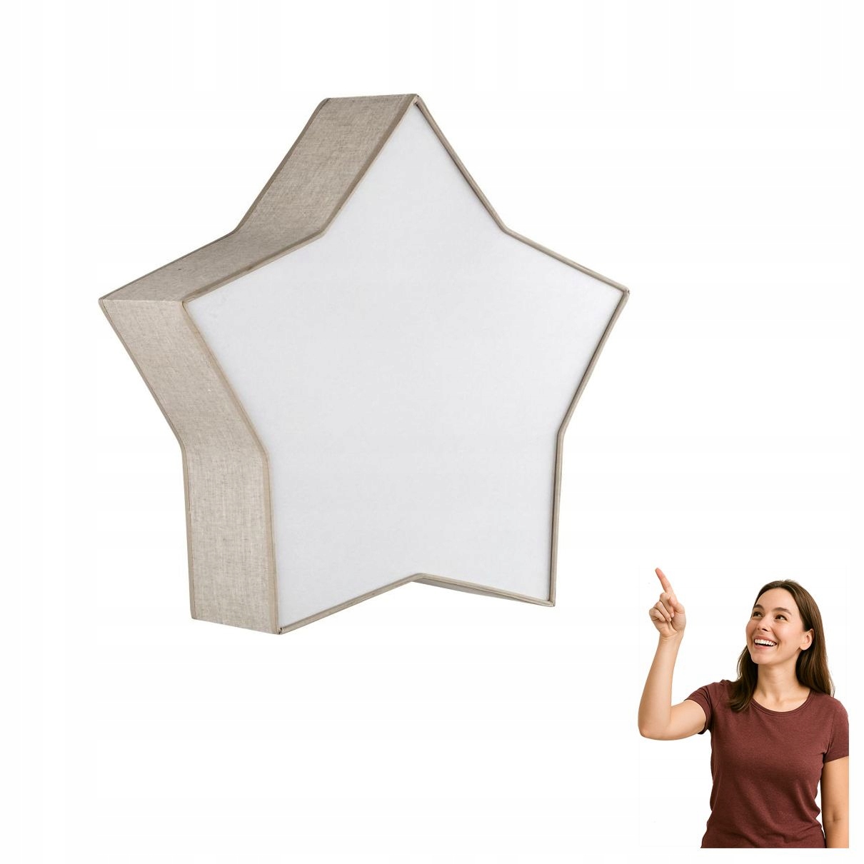 Stropná lampa Star Linen 5958 Tk Lighting