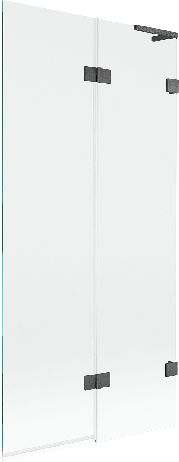 Mexen Lunar L vanová zástěna dvojitá pravá 90 x 150 cm, transparentní, kart