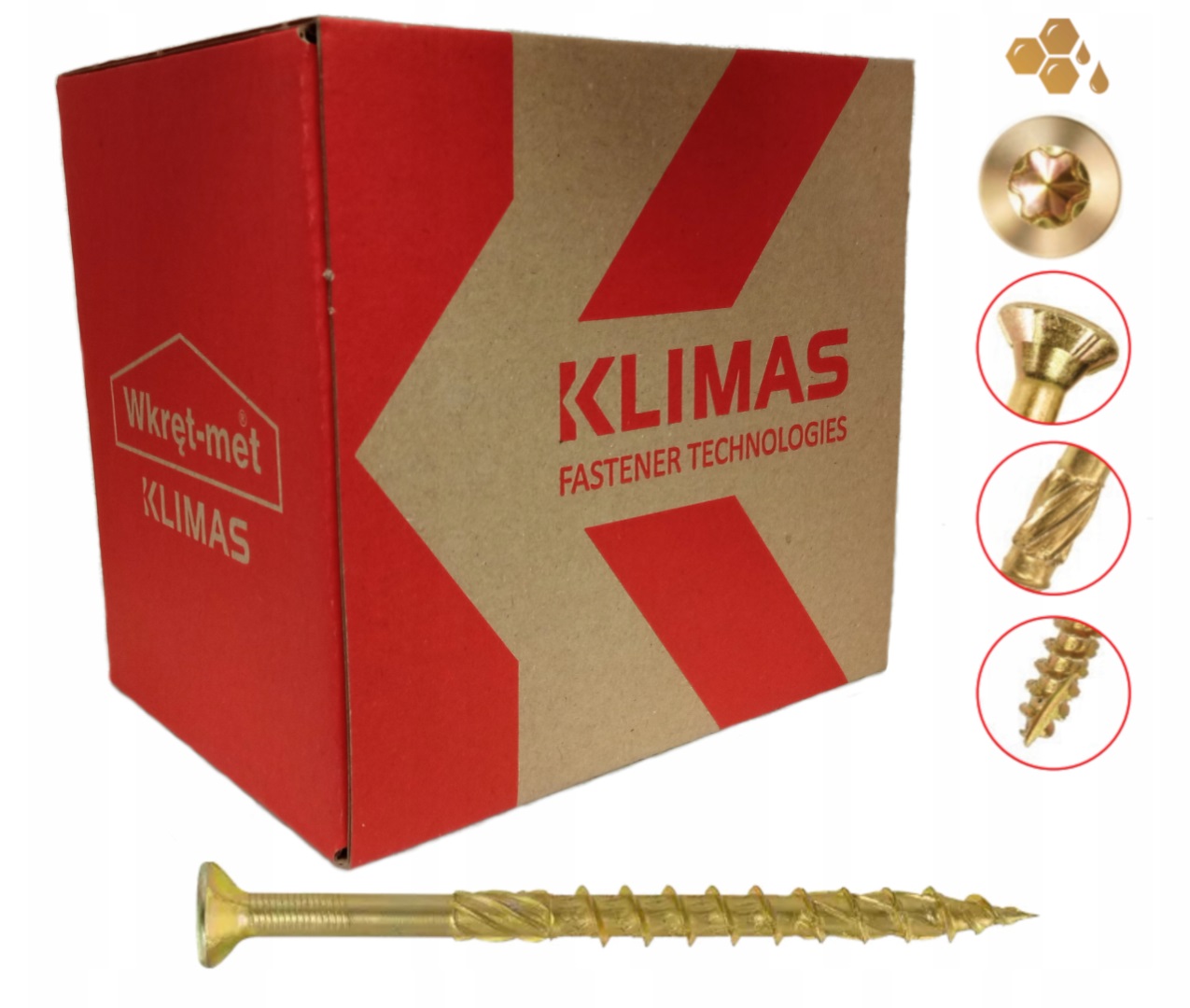 WKRĘTY CIESIELSKIE 4x40 TORX ŁEB STOŻKOWY 400 szt.