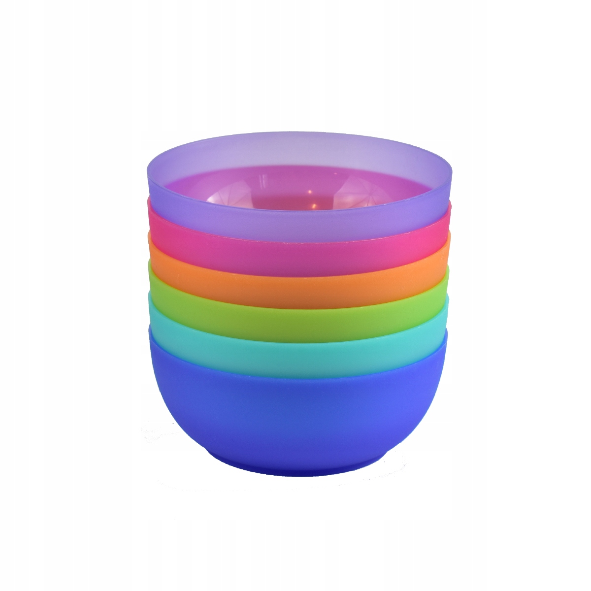 

Miski Plastikowe 6SZT Komplet MIX Kolory Bez Bpa