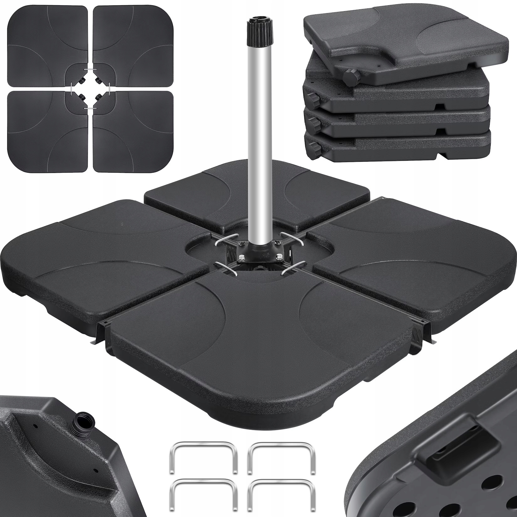 Podstawa Stabilny Mocny Stojak Podstawa do parasola napełniana do 60 L 80kg