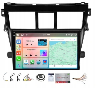 Rádio Navigácia Carplay Toyota Yaris 2005-2012 Wifi Android 4GB 64GB