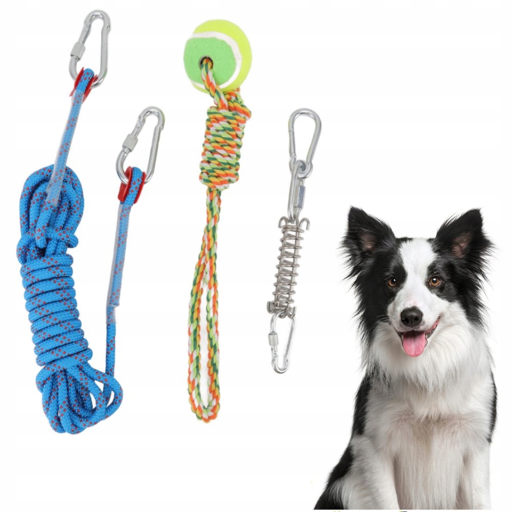 Levně Hračka Psa Míč Na Provázku 5 M Kousátko Přetahovadlo Šňůra S Koulí Psů Aportu