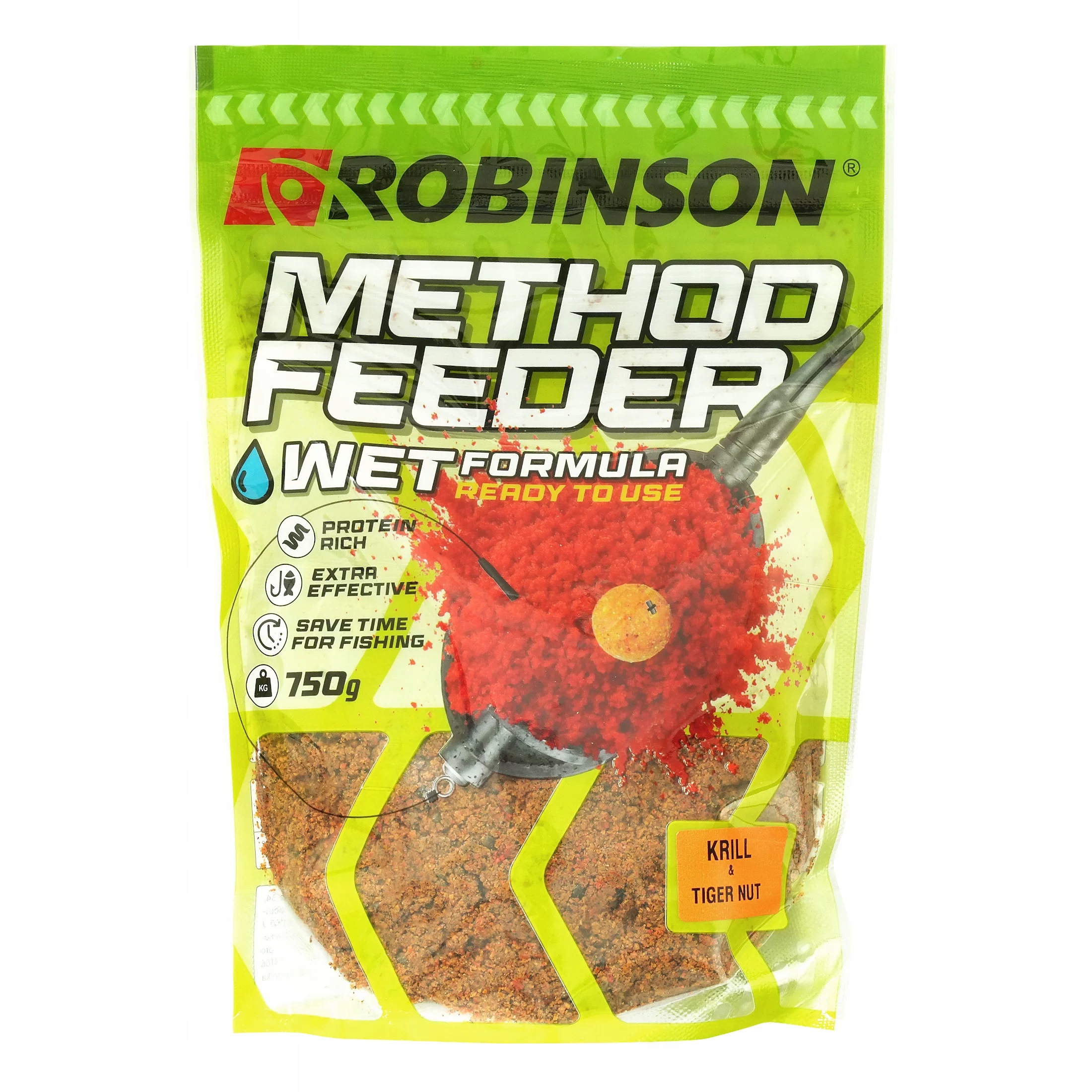 Zanęta Robinson Mf Wet Krill & Tiger Nut 750g Łatwa W Użyciu