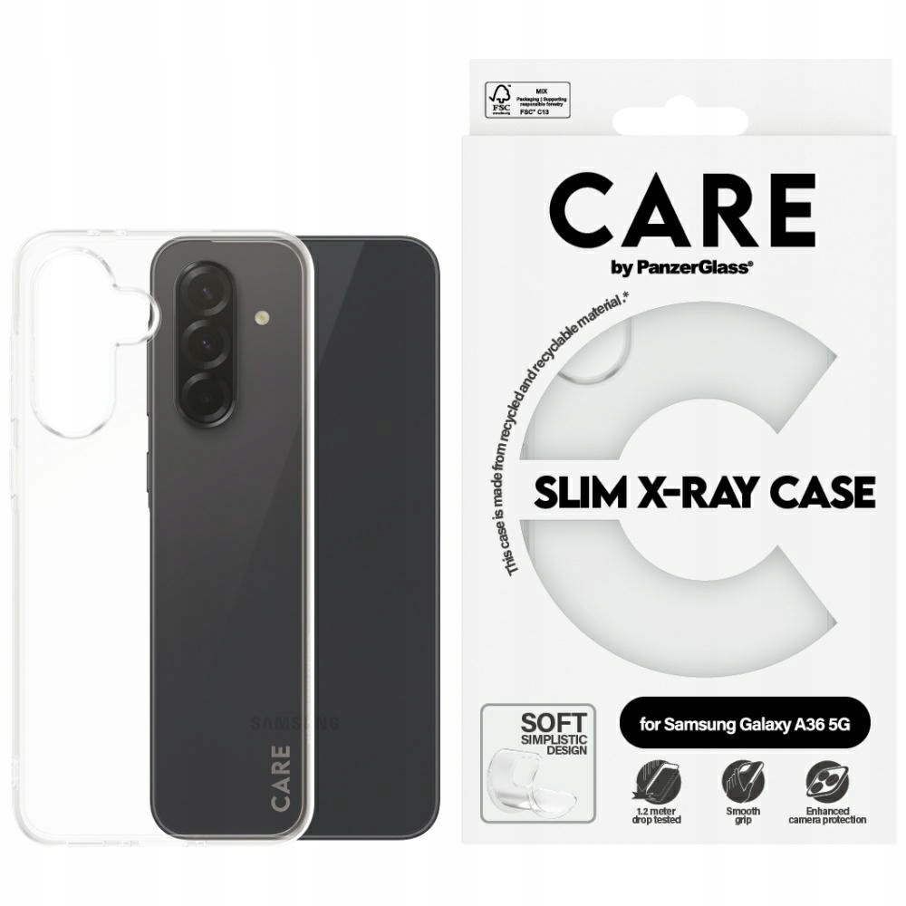 Etui do Samsung Galaxy A36 5G PanzerGlass Fashion X-Ray, przezroczyste