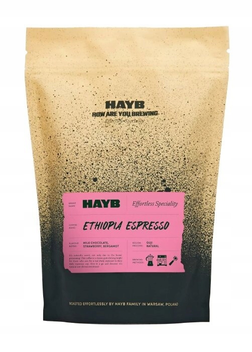Káva zrnková Hayb Ethiopia Espresso 100% Arabika 1 kg