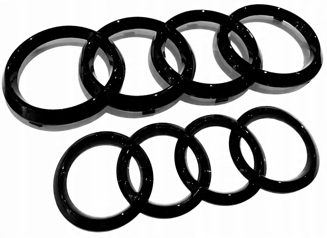 

Audi A6/S6 (C7 4G) logo ringi przód tył czarny