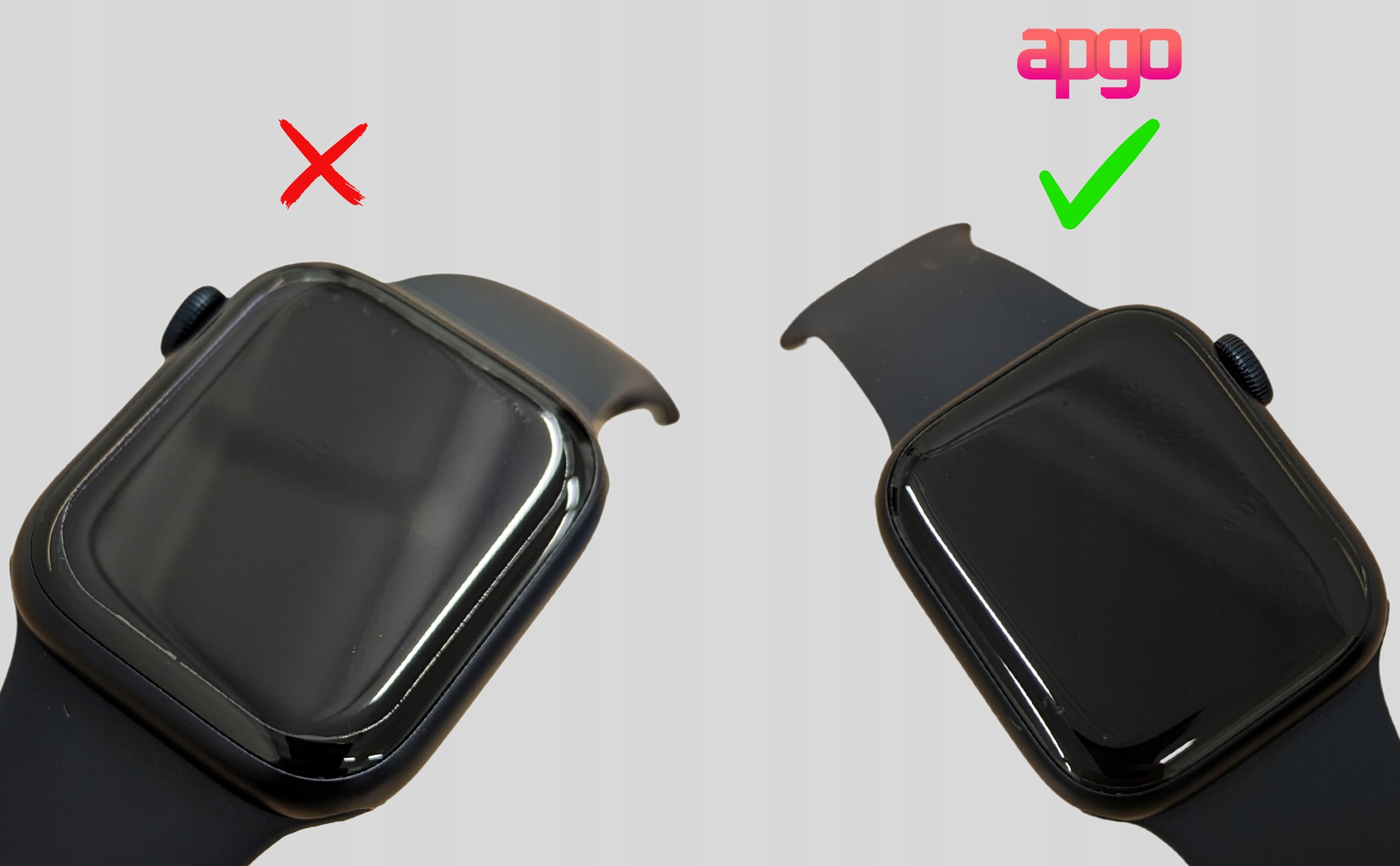 2x Folia ochronna hydrożelowa apgo HD HQ FLEX do Apple Watch Series 9 (45mm Producent apgo