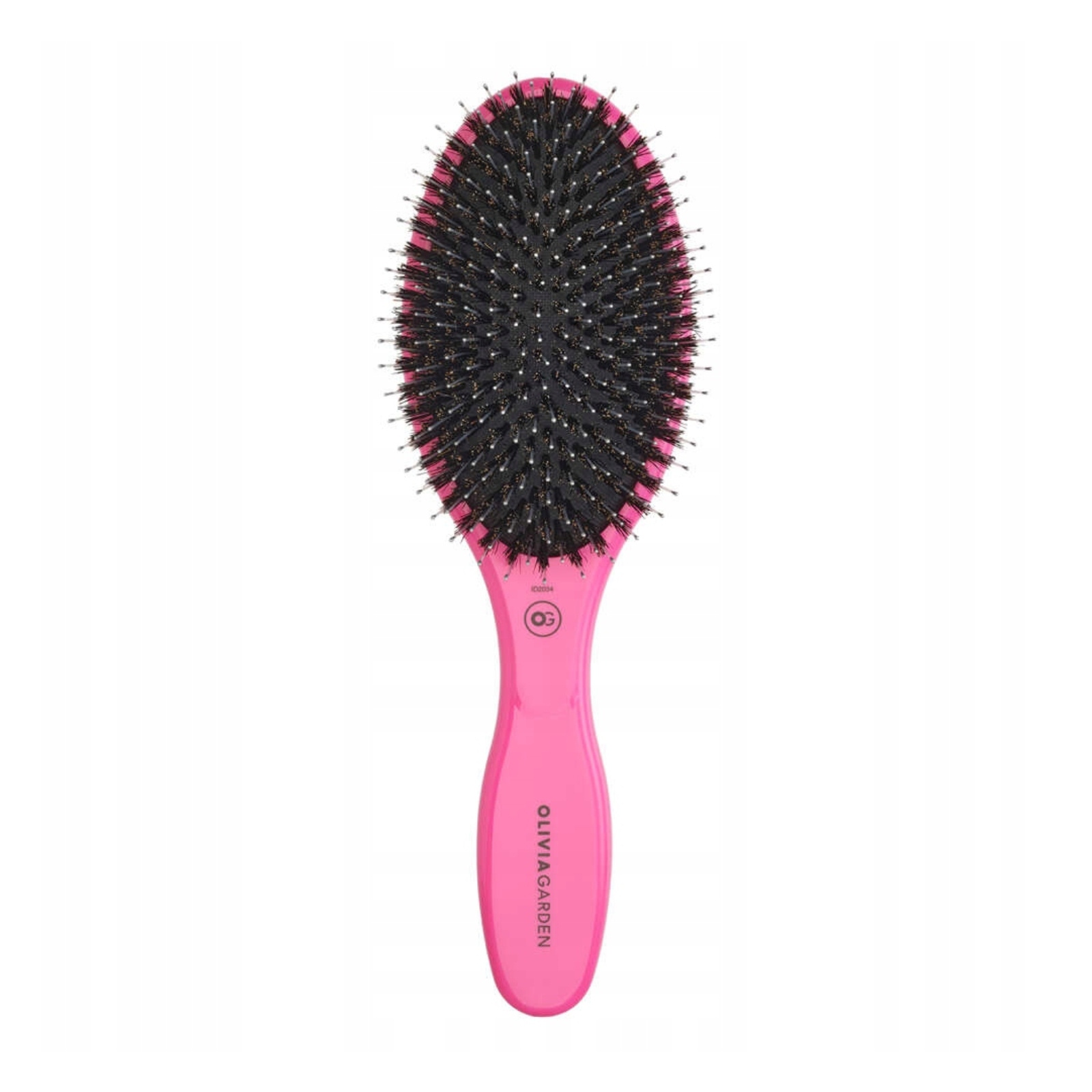 Olivia Garden Expert Care Oval Boar & Bristles Pink kartáč na vlasy