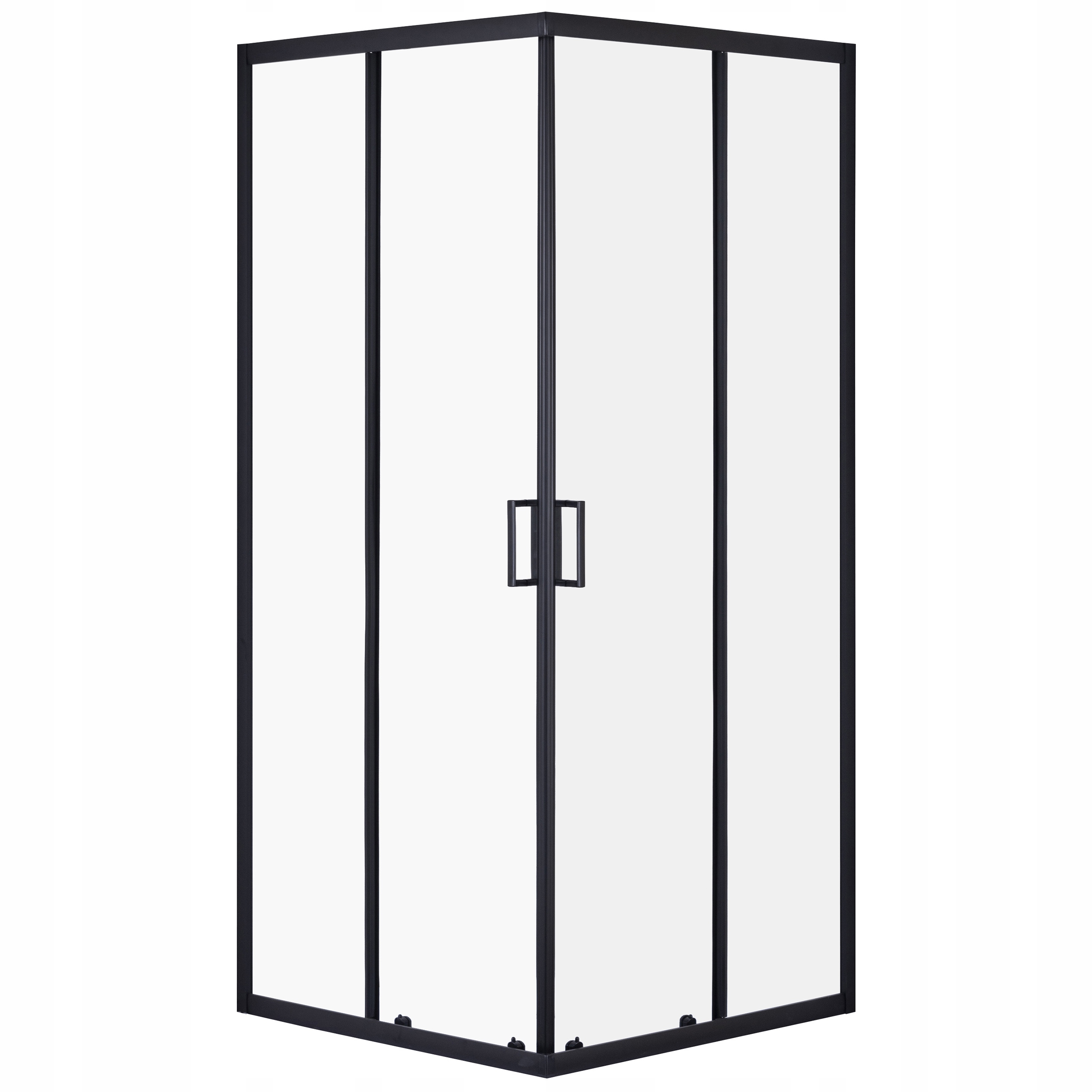 Kabina Prysznicowa Kwadratowa Rozsuwana Narożna 90x90 CM Szyba Esg