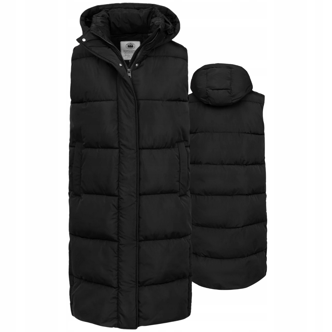 Dámská prošívaná Vesta s kapucí Pitbull West Coast S Kapucí Ashley Black M