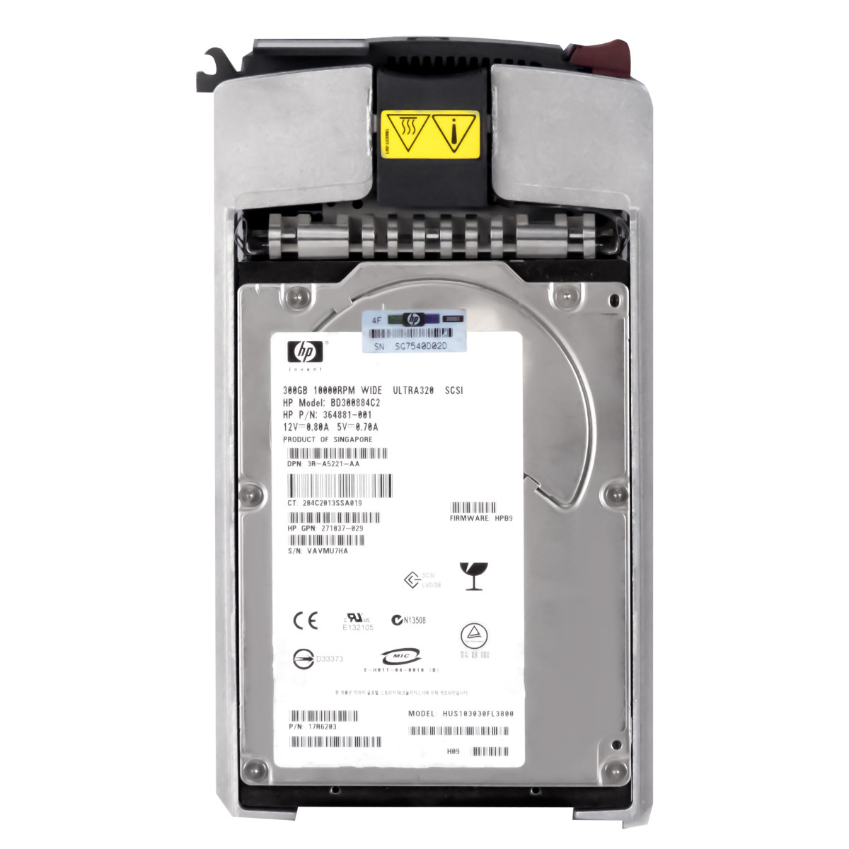 Hp 364881-001 300GB 10K Scsi U320 3.5'' BD300884C2