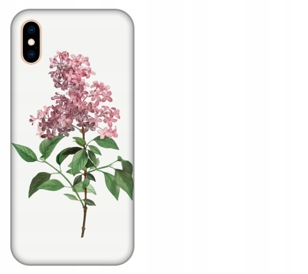 

Etui pokrowiec iPhone Xs Max Kwiat rózowy akwarela