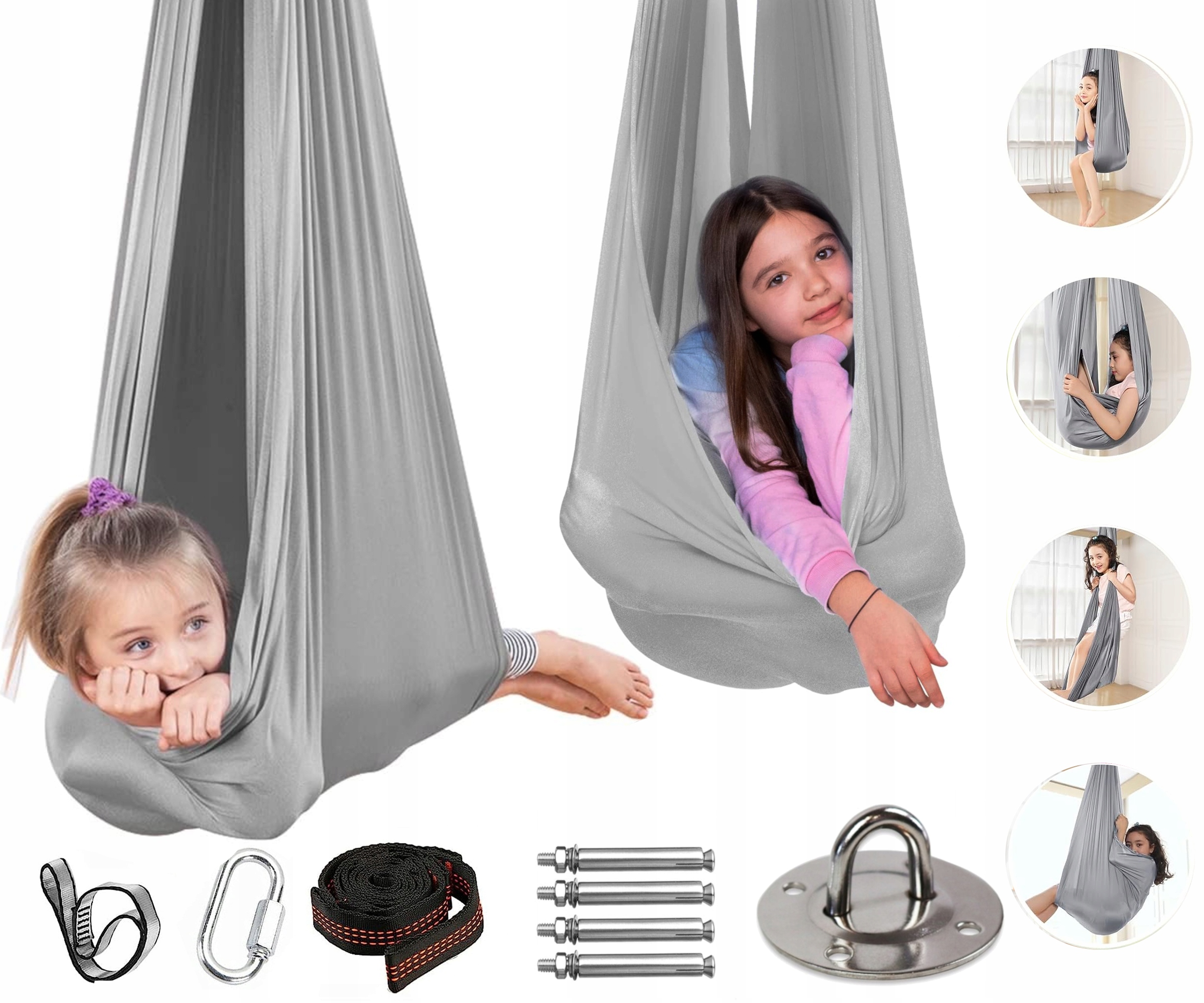 Chusta Akrobatyczna Hamak Sensoryczny Huśtawka Dla Dzieci Aerial Joga 280CM