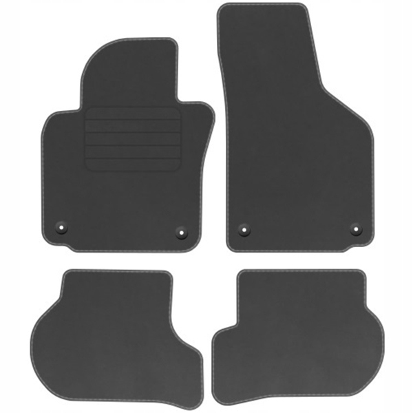 Škoda Octavia 04-13 Koberce velurové Comfort Grafit