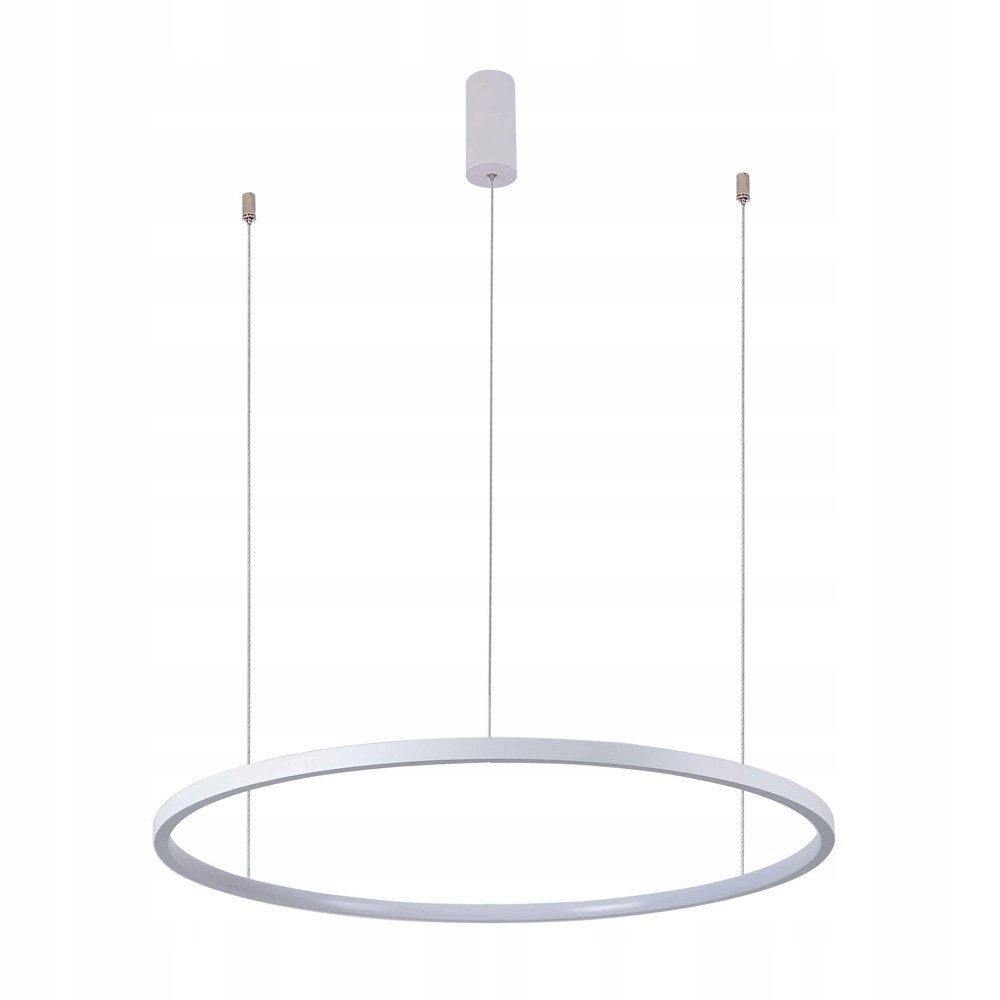 Bílá moderní závěsná lampa ring kruh Led 38W Vinola Italux