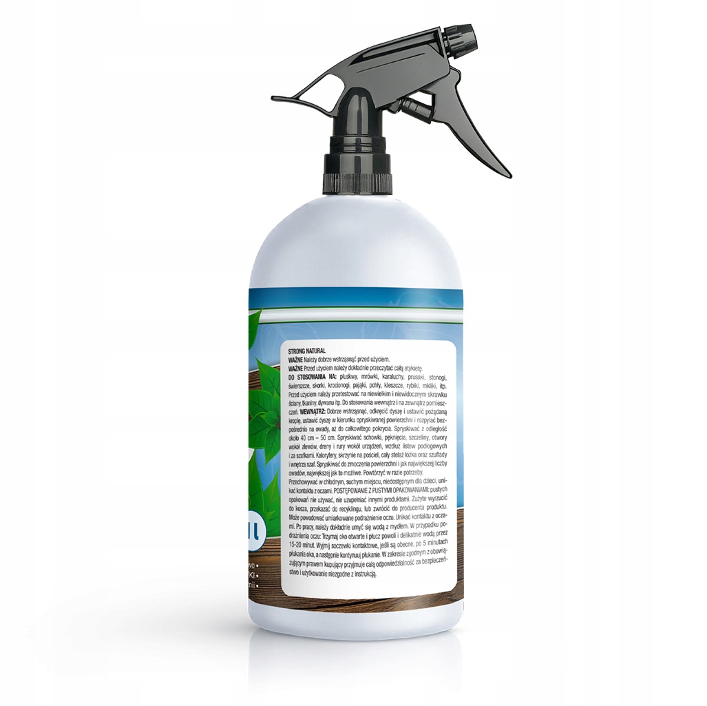 NATURALNY PREPARAT SPRAY NA RYBIKI MRÓWKI W DOMU STRONG BEZ CHEMII 1L Rodzaj płyn
