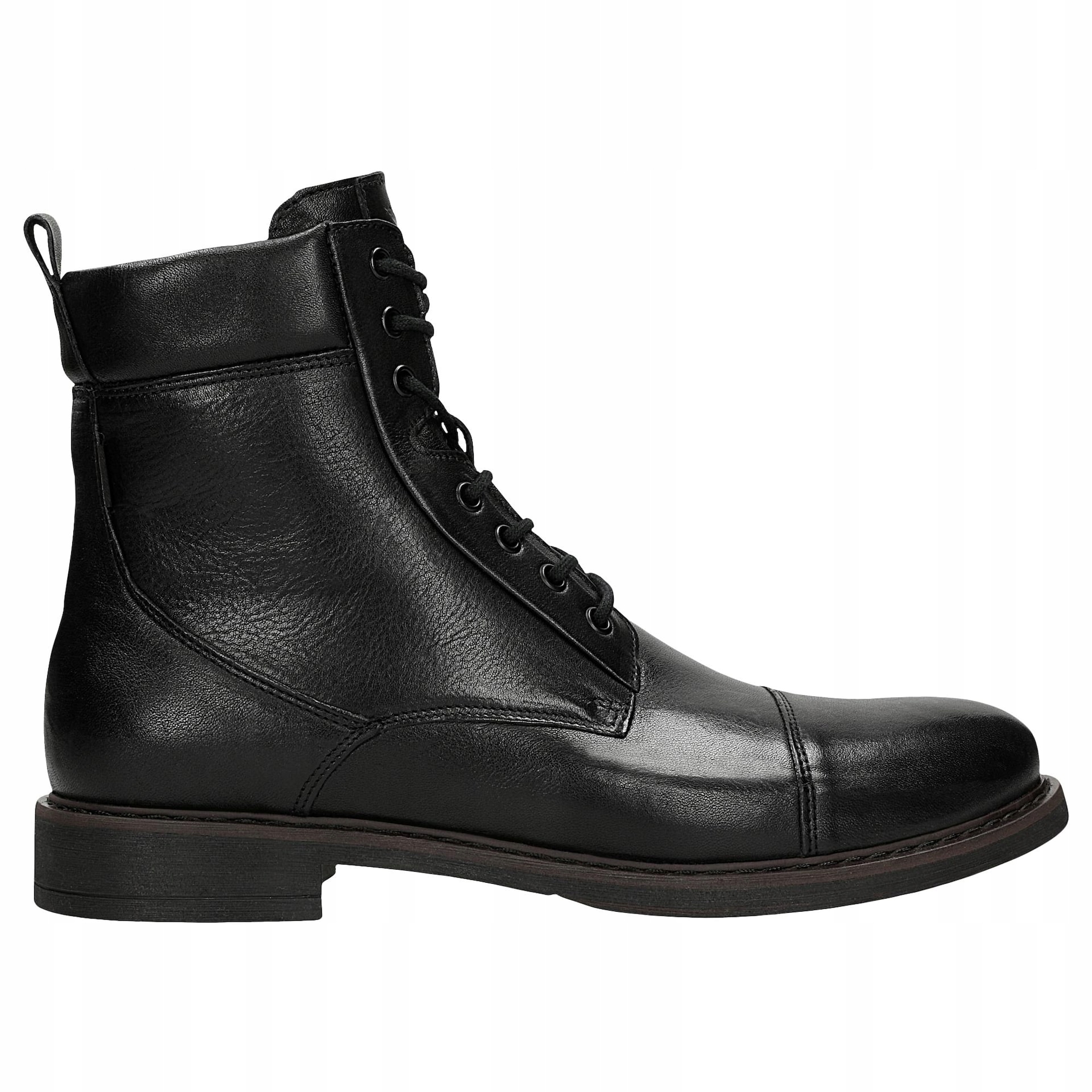 Pánské černé kožené kotníkové boty vel. 42