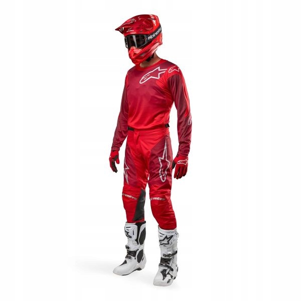 SPODNIE ALPINESTARS MX RACER BURGUNDOWY CZERWONY 40 CROSS/ENDURO OFF-ROAD Rozmiar 40