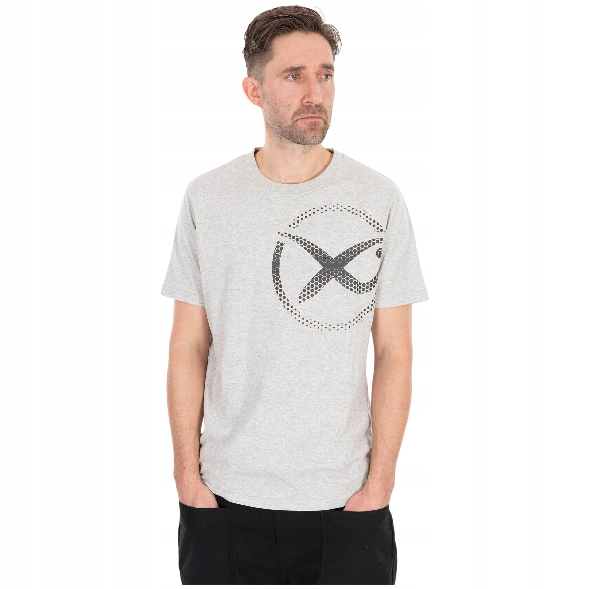 Tričko Matrix Large Mesh Logo T-Shirt Grey XXL
