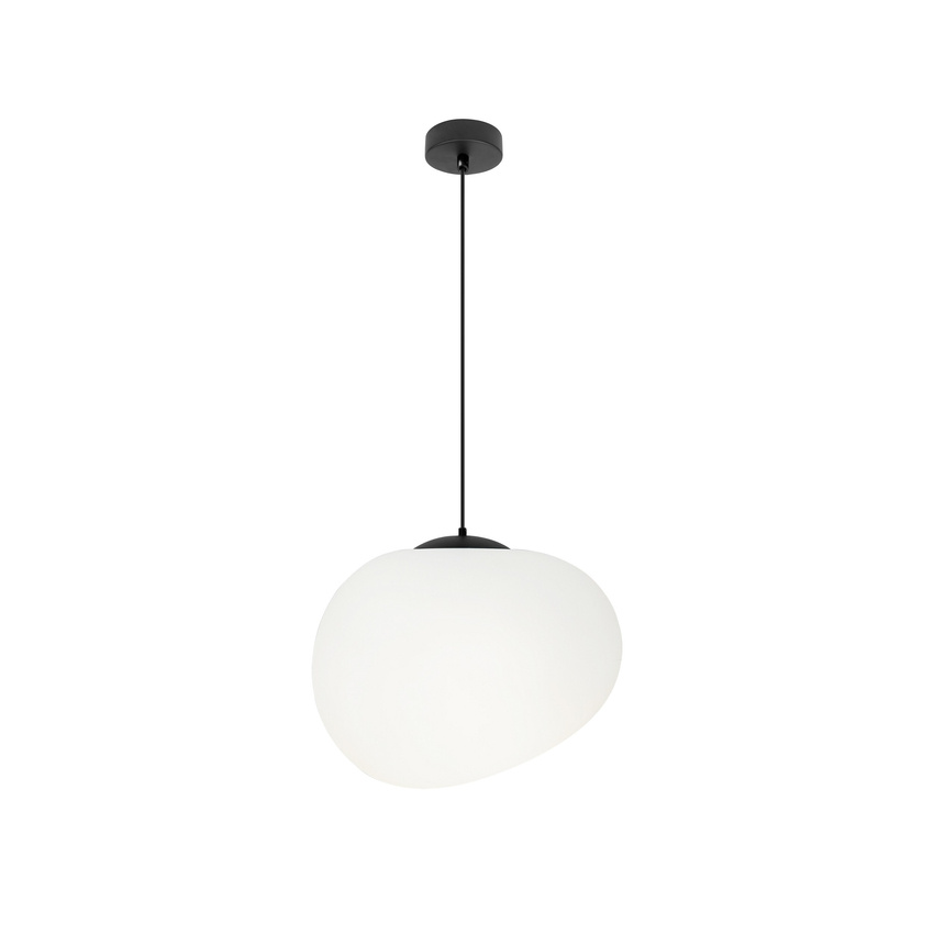 Závěsná lampa černá, bílá, 25 cm do ložnice obývacího pokoje, ozdobná Candellux