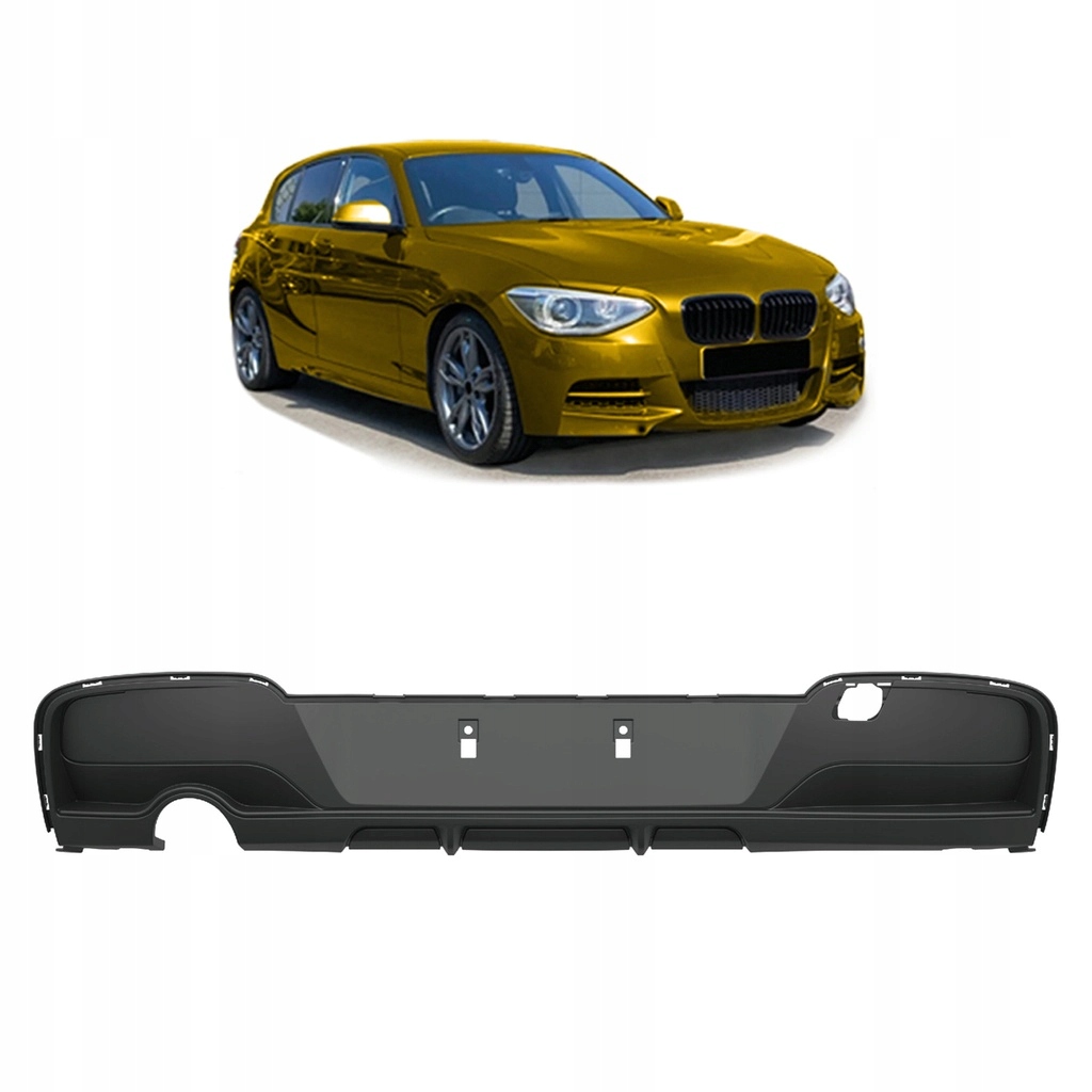Dyfuzor tylny do BMW 1 (F20) Hatchback 2011 - 2015 styl Performance