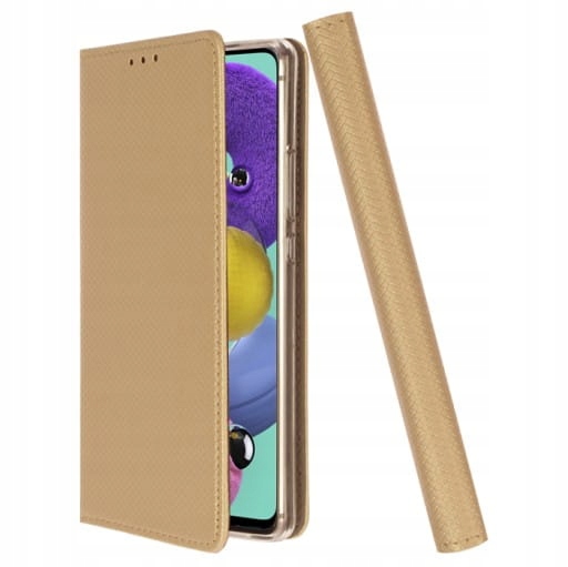 Etui Z Klapką Pokrowiec Smart Magnet do Samsung A80/A90 Złoty
