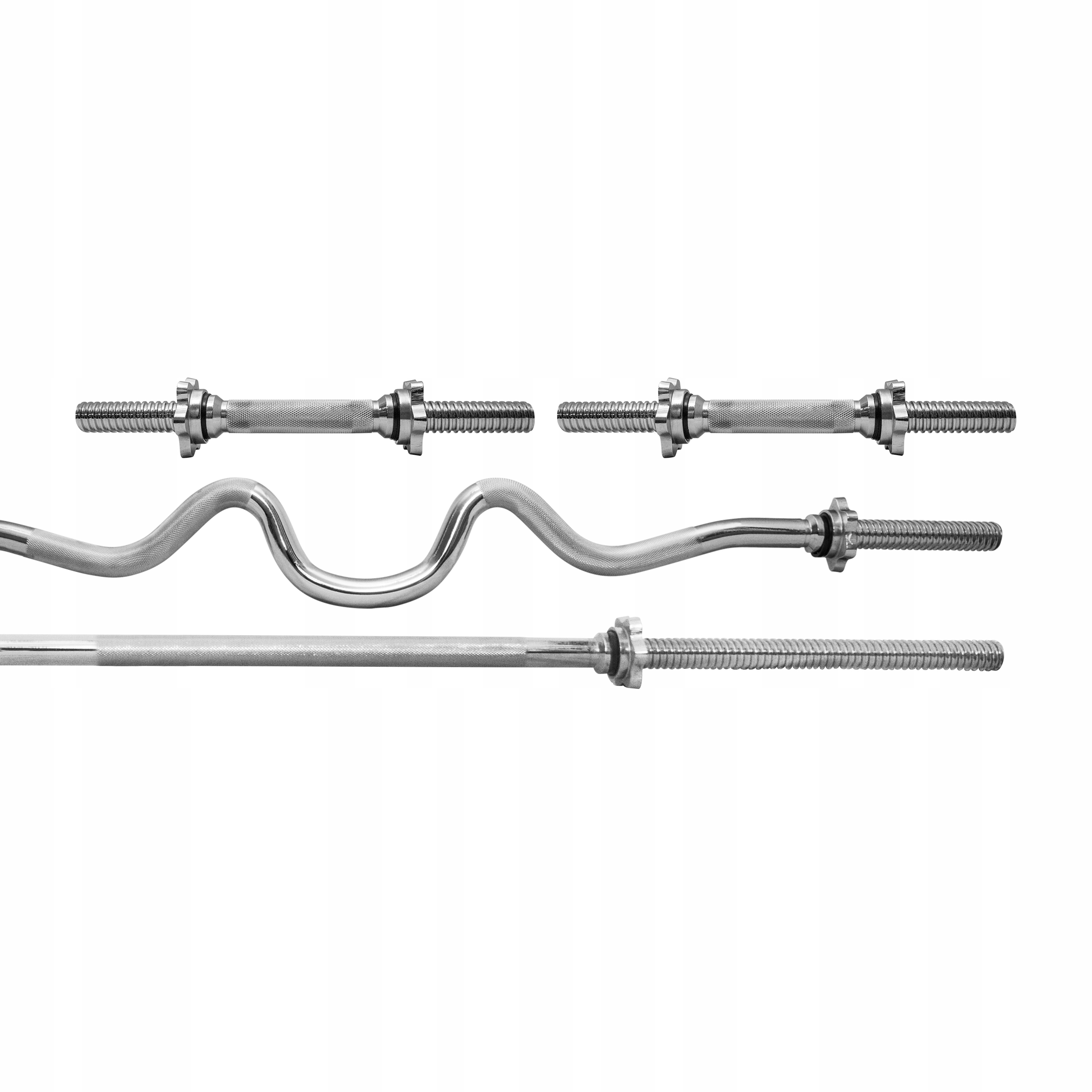 ZESTAW GRYFÓW 28MM + GRYF MOCNO ŁAMANY + PROSTY 180CM + 2xGRYFIK + ZACISKI