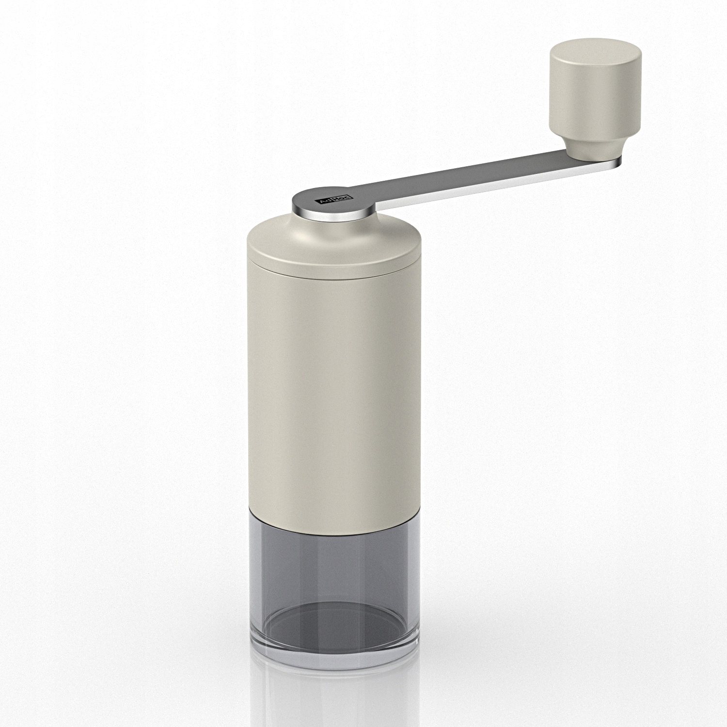 Ruční mlýnek AdHoc Maskáčový na kávu pepř 19 x 6 cm šedý