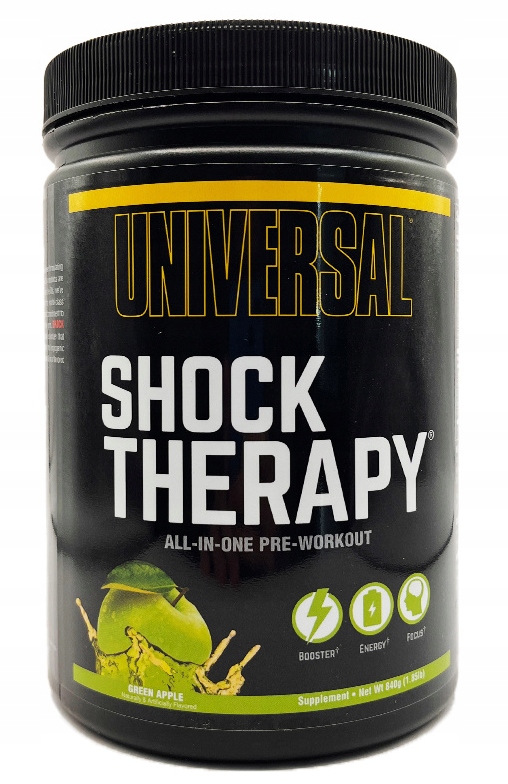 Universal Shock Theraphy Pre-workout Pump Stack Síla 840 g Jablko Apple