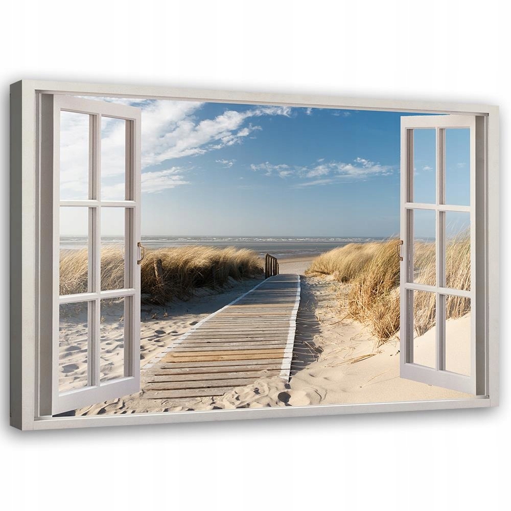 

Obraz Do Salonu Plaża Okno Płótno Canvas 90x60