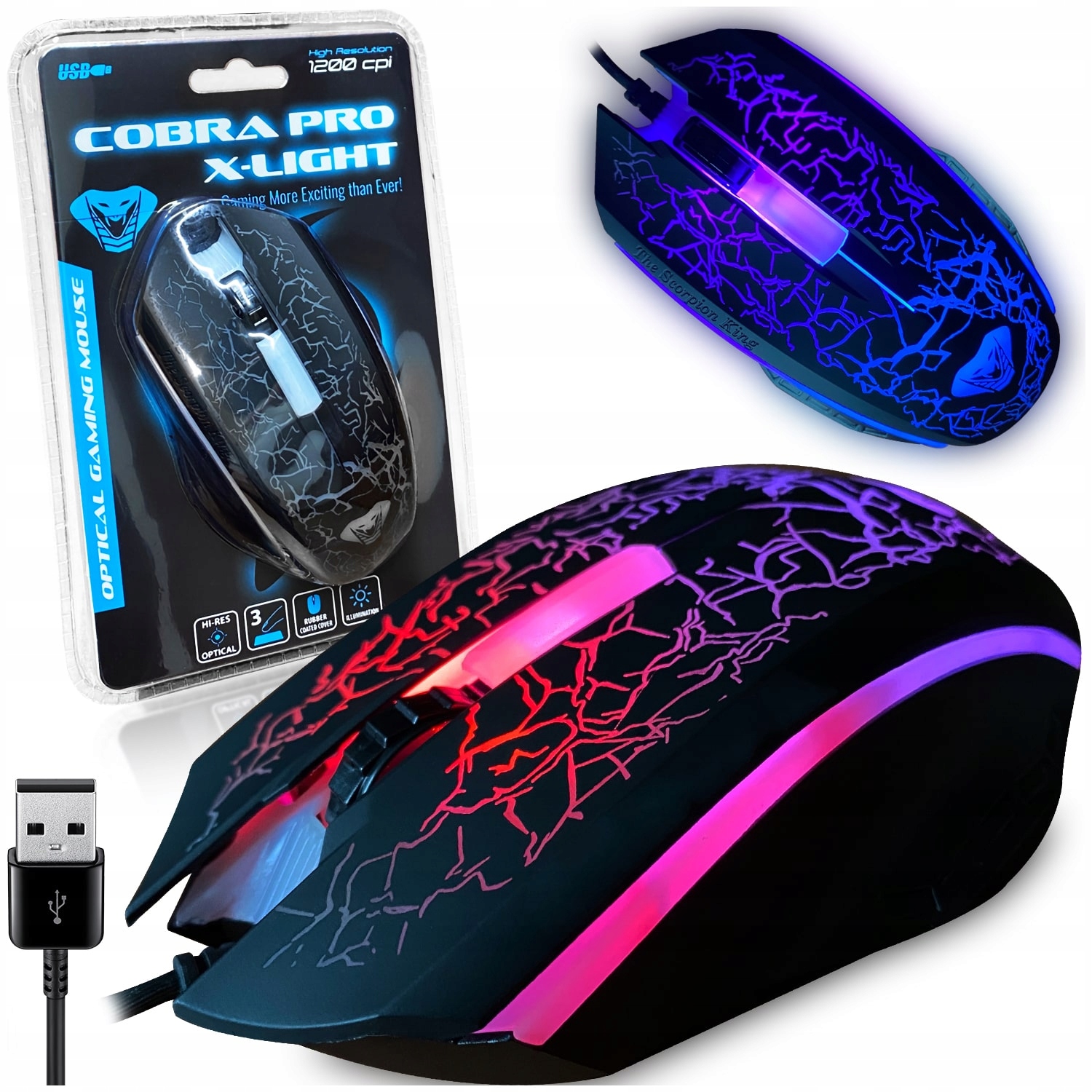 Media-Tech Cobra Pro X-light Mysz Optyczna MT1117-Zdjęcie-0