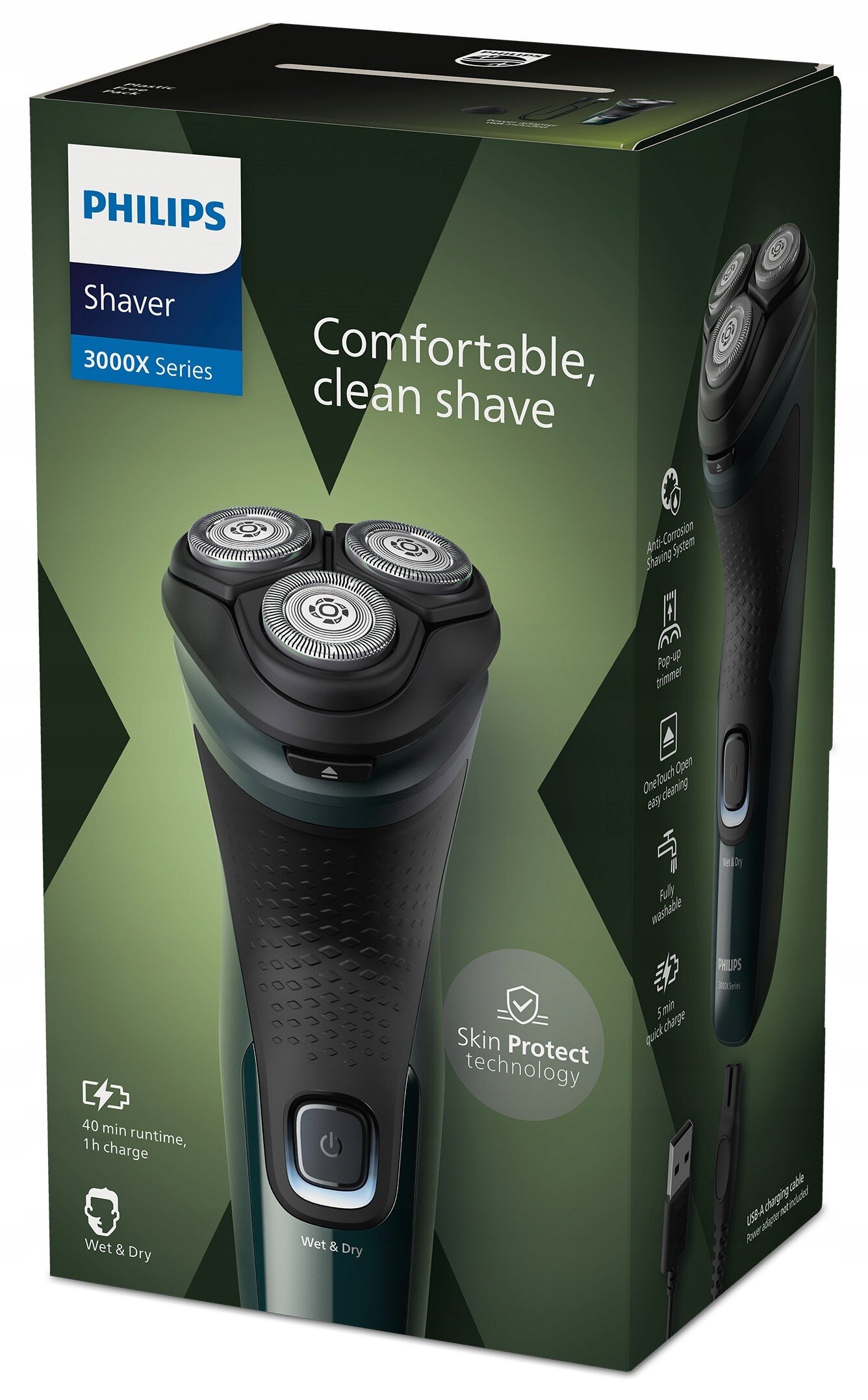 Maszynka Golarka Philips X3002 Bezprzewodowa Elektryczna Wodoodporna Trymer