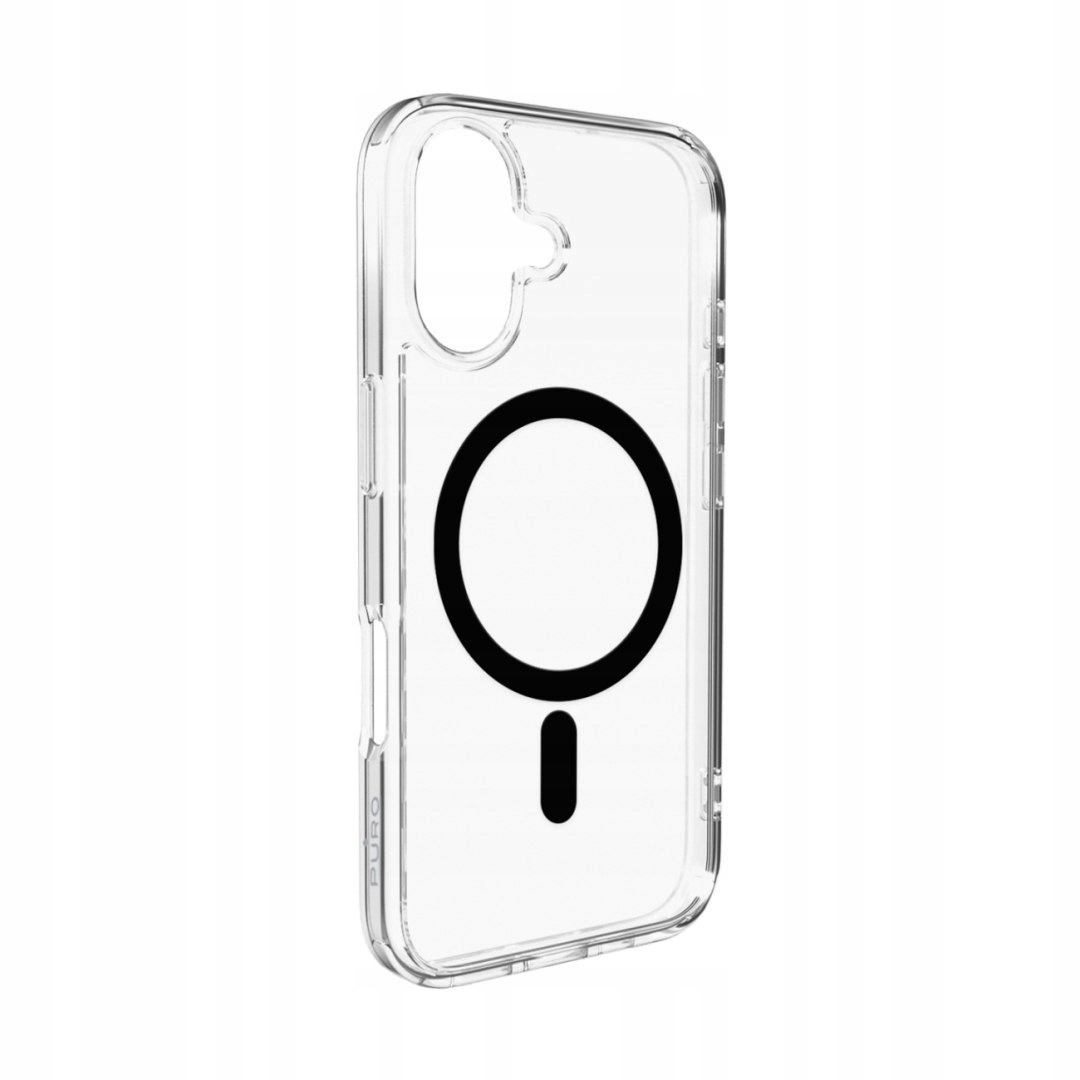 Puzdro obal na iPhone 17 Lite Mag MagSafe priehľadné, čierne