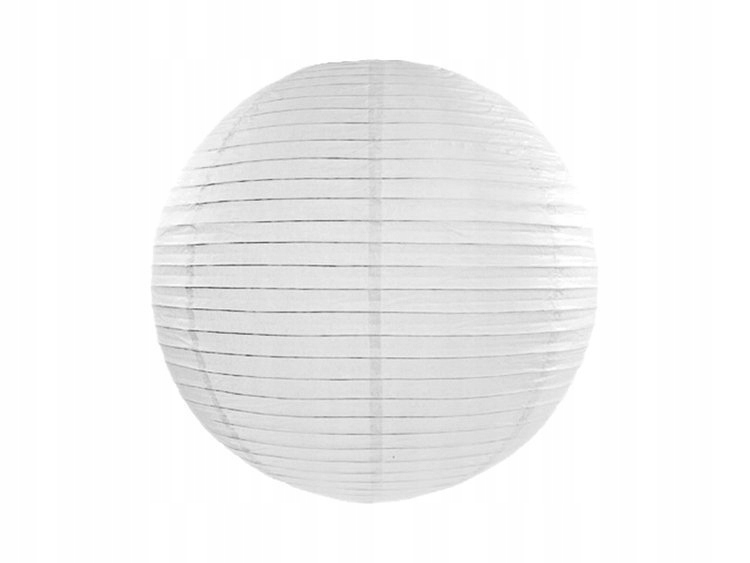 

Lampion Papierowy Kula Biały 20CM Wesele Komunia