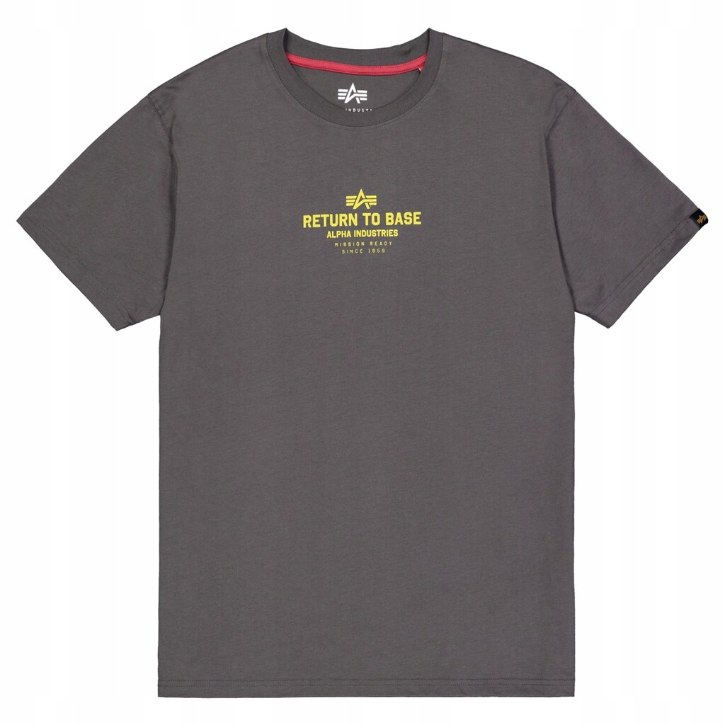 Tričko Bavlněné tričko Alpha Industries Return to Base Vintage Grey S