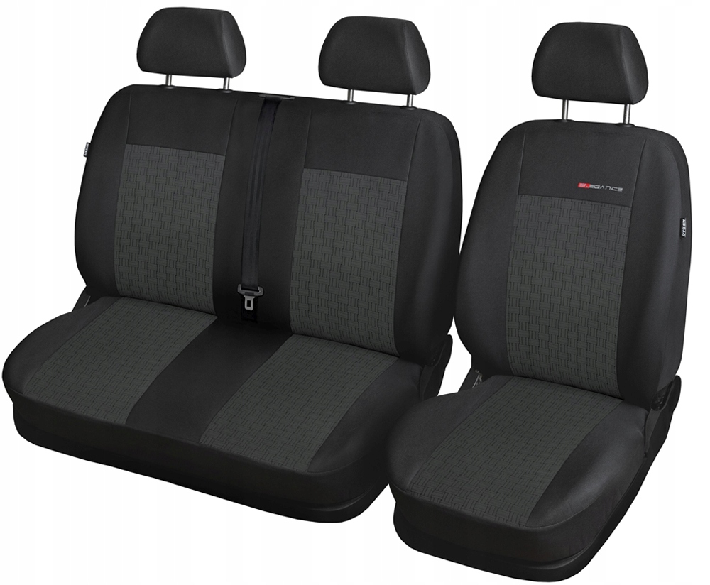 Poťahy na sedadlá predné 2+1 šité na mieru pre Iveco Daily VI Bus 2014-