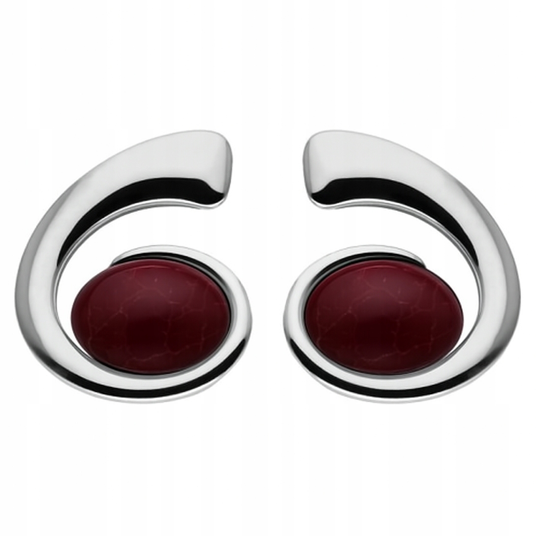 Stříbrné náušnice Ag 925 s kamenem SG-375-KS-S-P