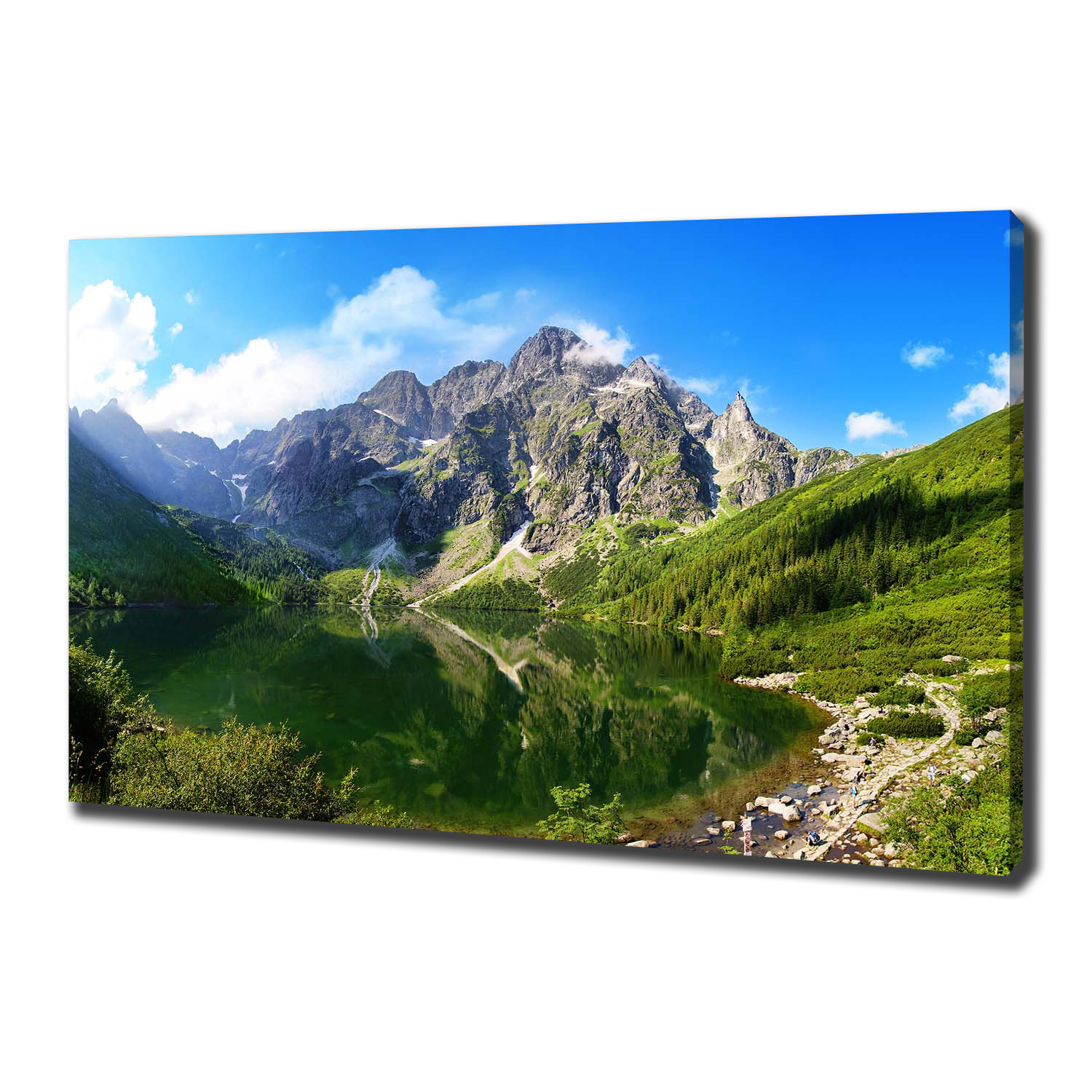 

Foto obraz na płótnie Morskie oko Tatry 100x70 cm