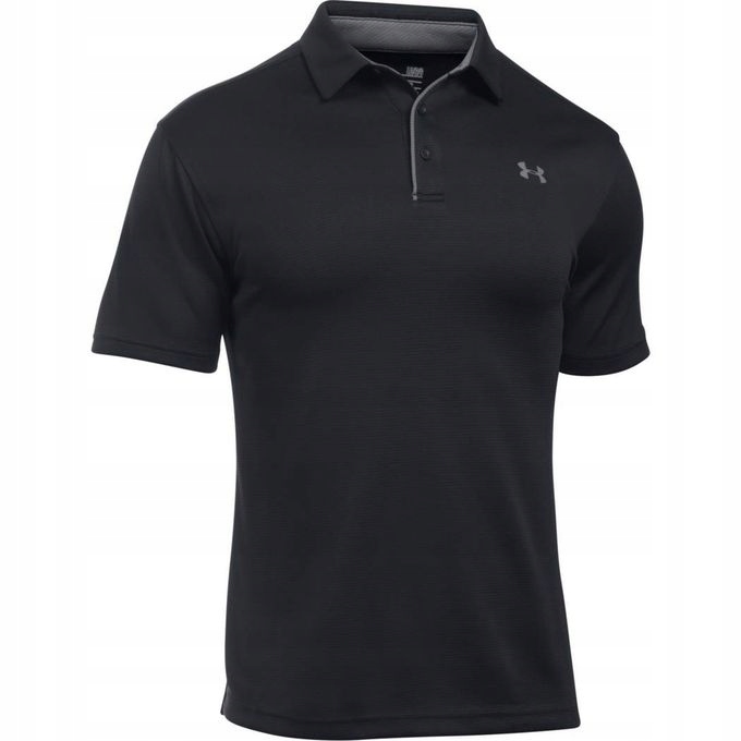 KOSZULKA UNDER ARMOUR TECH POLO MEN BLACK 001 XL
