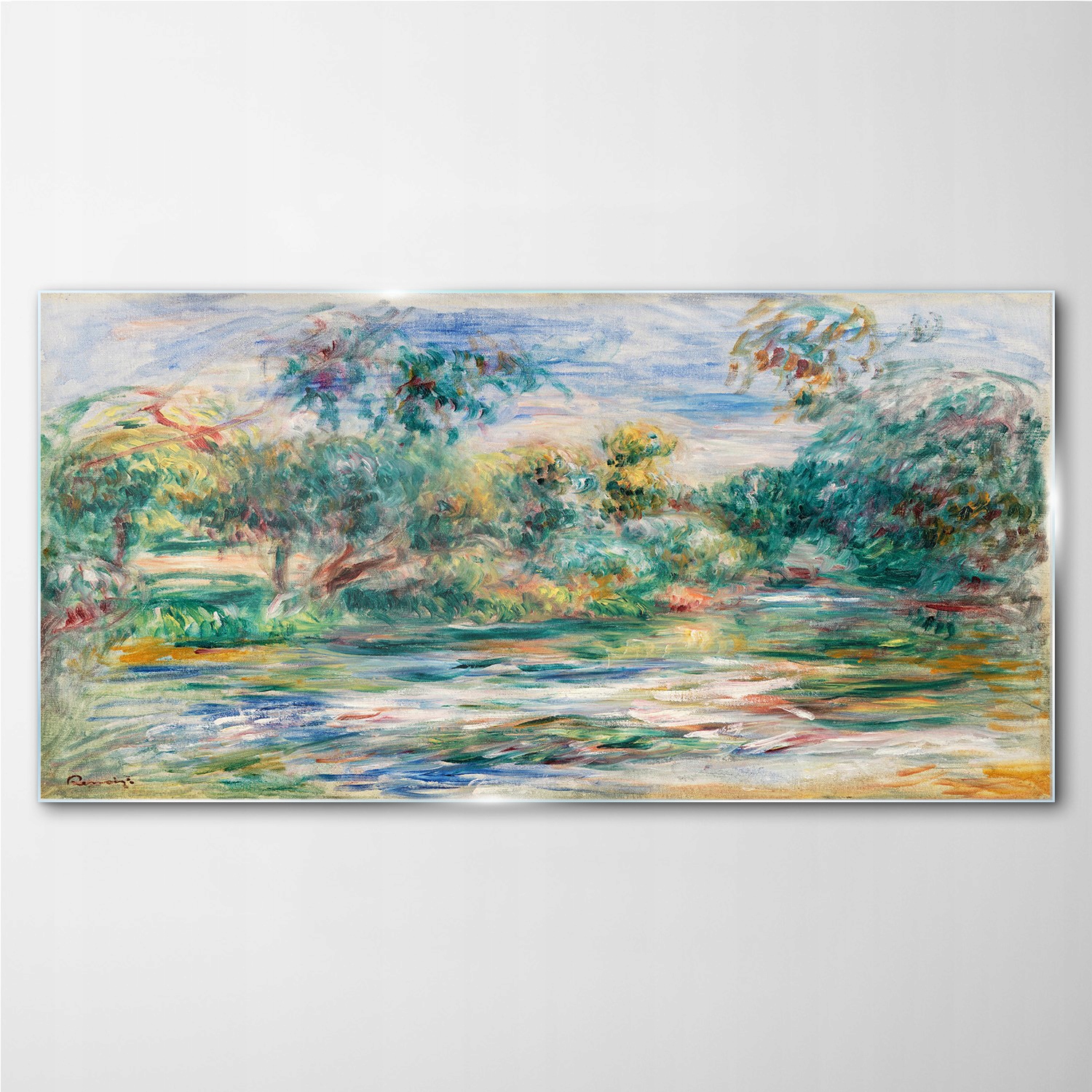 

Nowoczesny obraz szklany na ścianę Las 100x50 cm