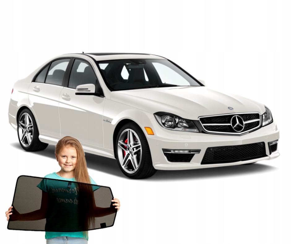 Záclony na magnetech Mercedes-Benz W204 sedan