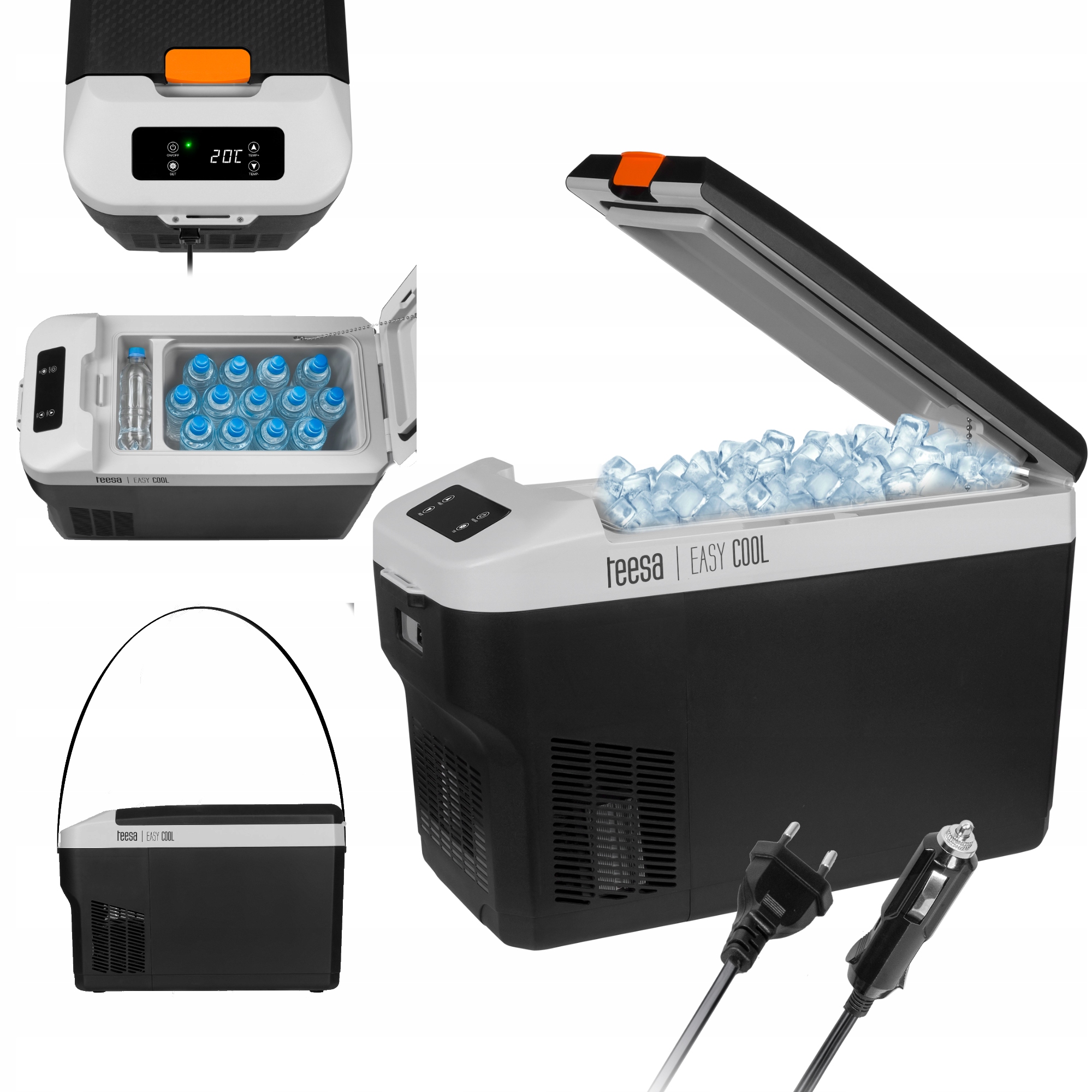 Turistická automobilová kompresorová lednička -22°C 25L DC12/24V 230V Teesa