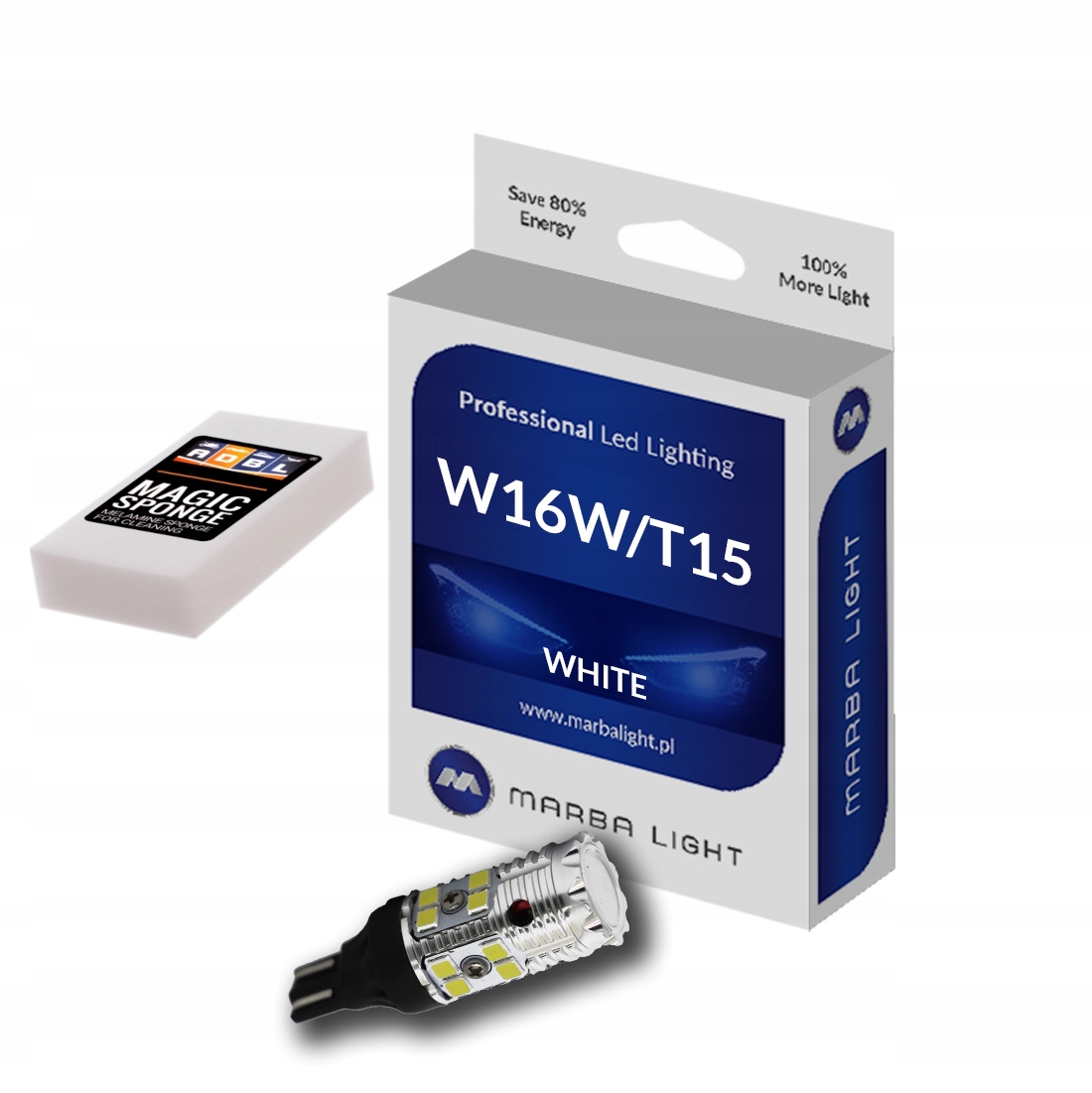 ŻARÓWKA LED W16W COFANIA NAJMOCNIEJSZA NA RYNKU ML16CAN za 74,90 zł z ...