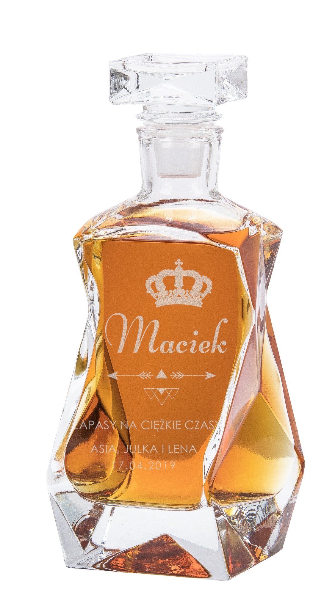 

Karafka z Grawerem Do Whisky Urodziny Ślub