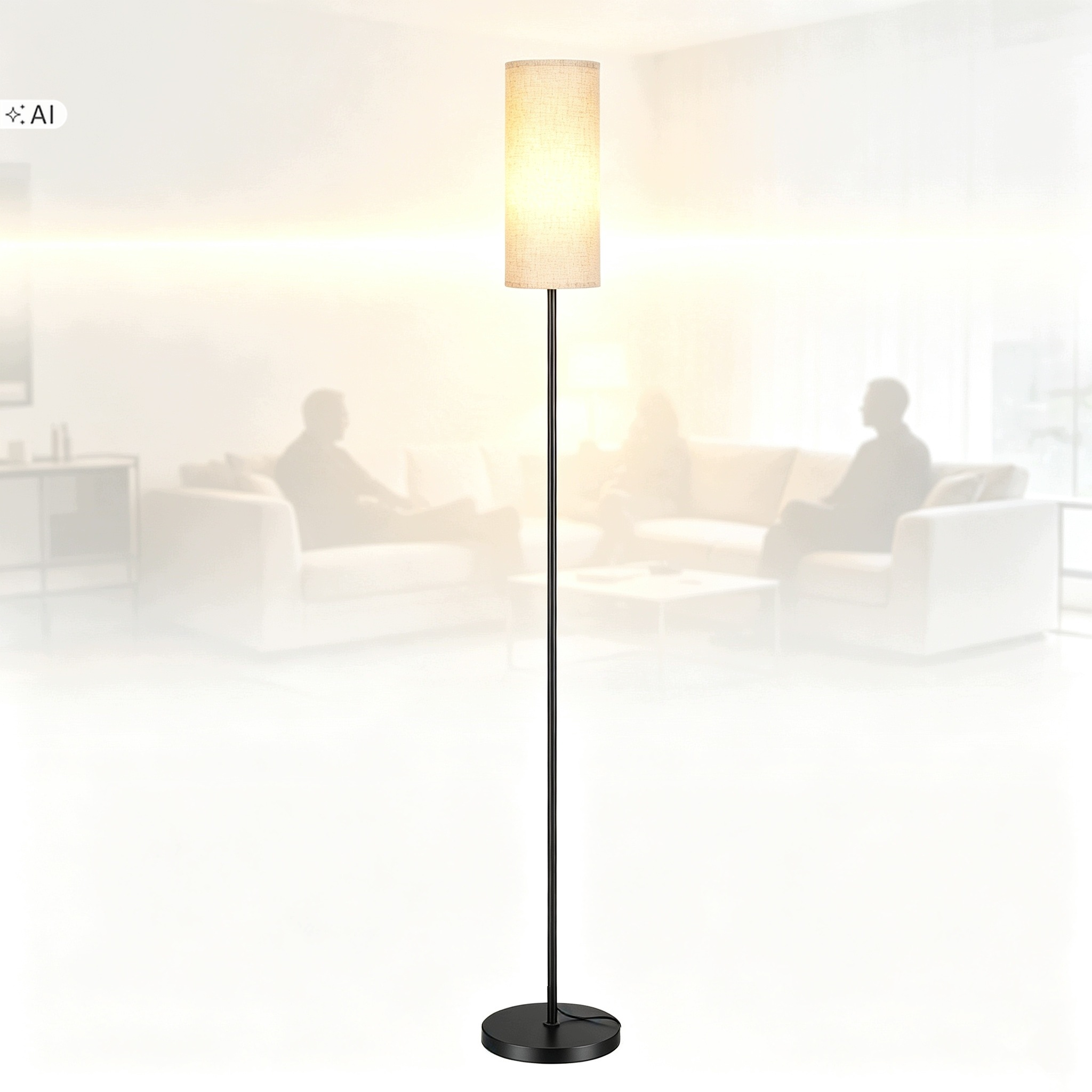 Stojací lampa na čtení E27, podlahová, 175 cm