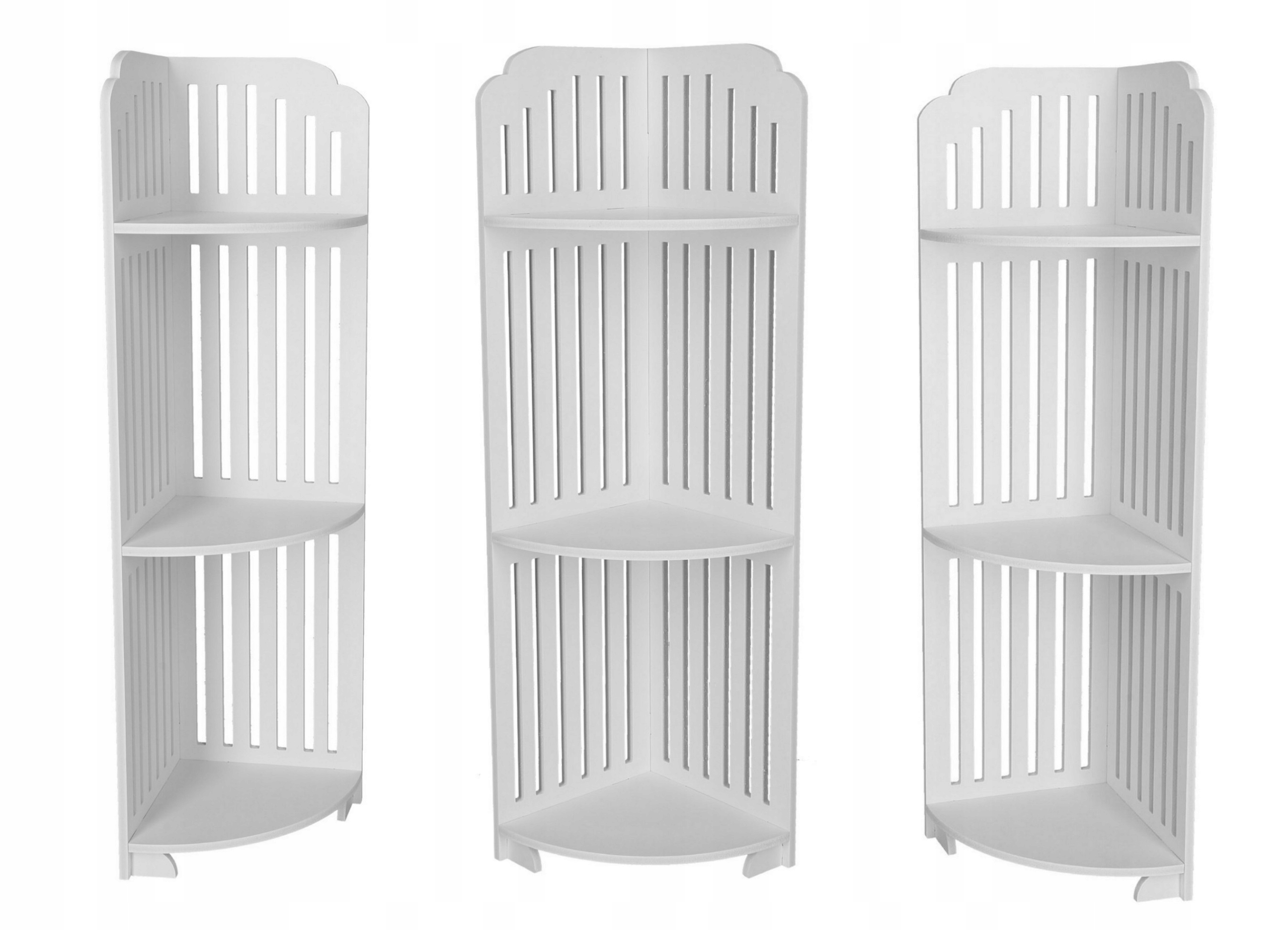 PÓŁKA łazienkowa narożna biały REGAŁ stojąca LEKKA SZAFECZKA 79 CM Marka LitigoMeble