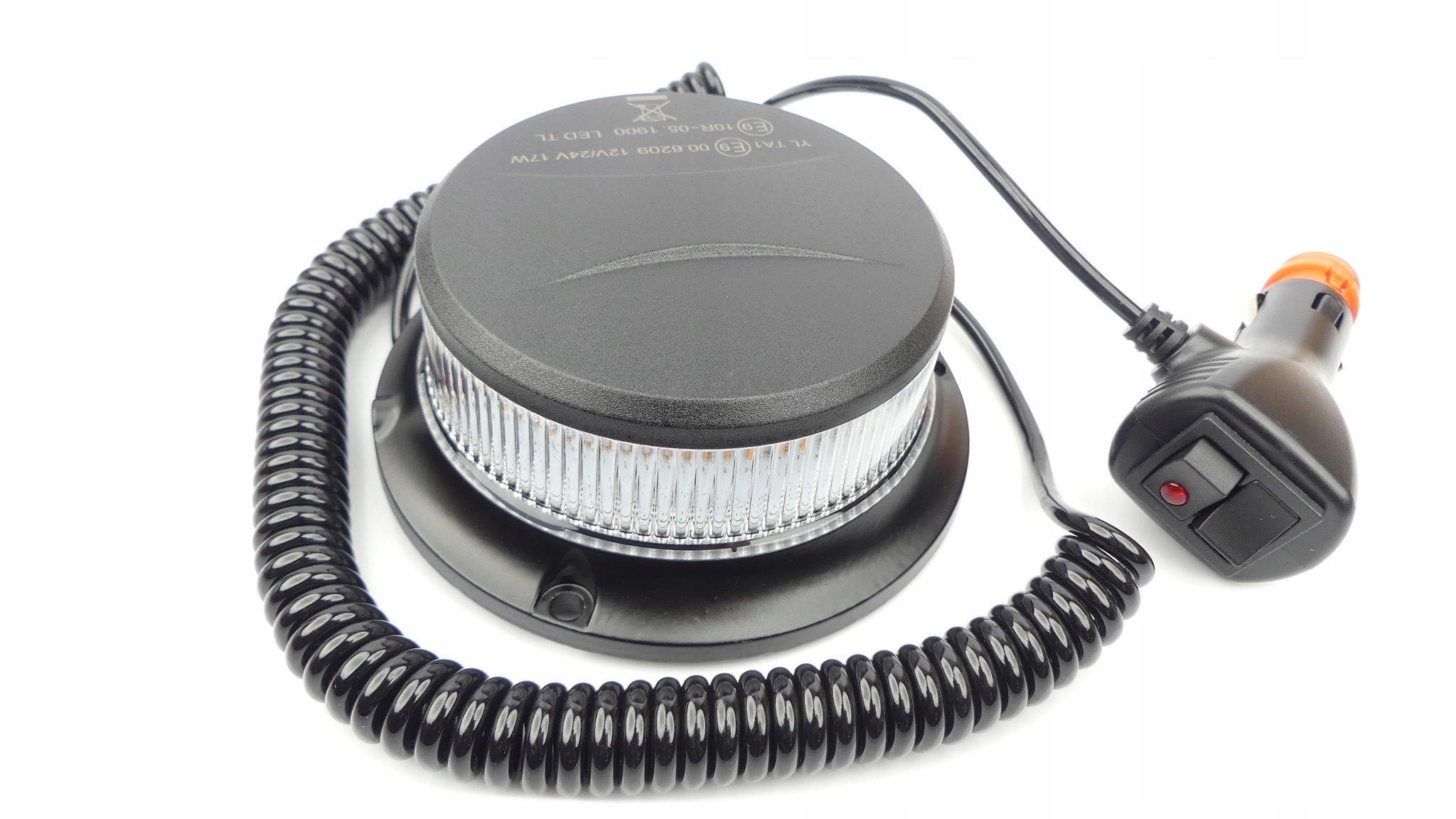 Lampa Błyskowa Kogut 18LED PICO Biała R65 Magnes