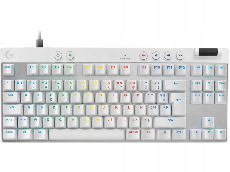 Klawiatura Logitech G Pro X Tkl Rapid Biały