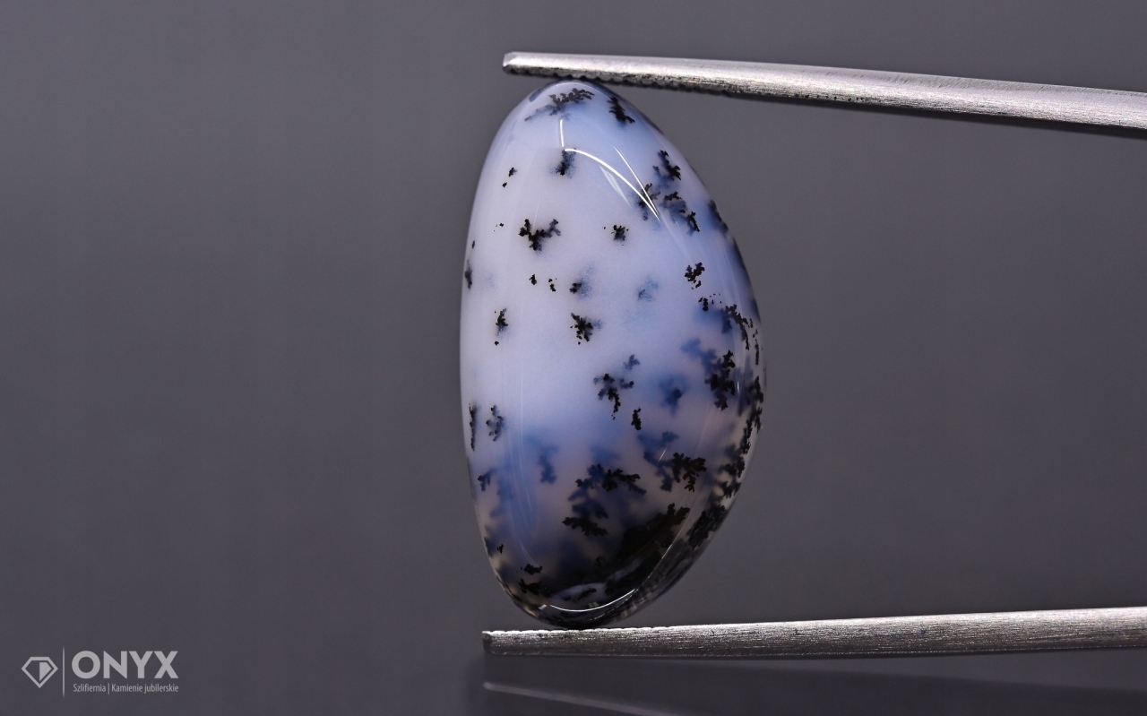 Dendritový achát z Turecka kabošon nepravidelný 23x